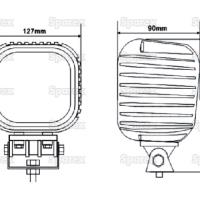 LED Work Light Square, 4000 Lumens  - 112526_pic10.jpg